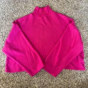 Zara Crop Turtleneck Sweater